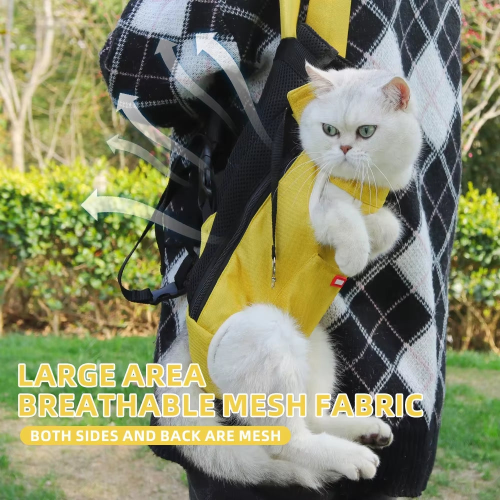 Cycling Walking Sphynx Cat Carrier for Cats Breathable Pet Backpacks Kitten Garfield Carrying Bags Mascotas Travel Accessories